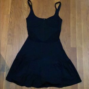 For Love and Lemons black skater mini dress